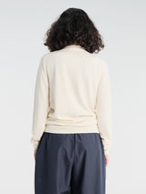 The Frankie Shop - Eve Thin Turtleneck Sweater in Pale Yellow