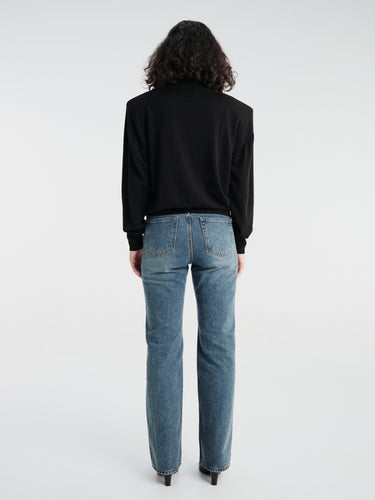 The Frankie Shop - Rue Padded High Neck Sweater in Black