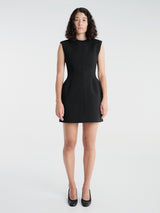 The Frankie Shop - Bryn Cinched Mini Dress in Black