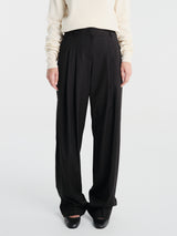 The Frankie Shop - Gelso Pleated Trousers in Black