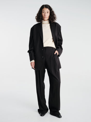 The Frankie Shop - Gelso Pleated Trousers in Black