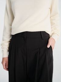 The Frankie Shop - Gelso Pleated Trousers in Black