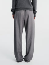 The Frankie Shop - Gelso Pleated Trousers in Dark Grey Melange