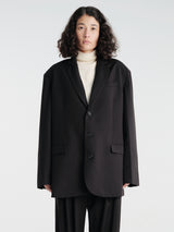 The Frankie Shop - Gelso Oversized Blazer in Black