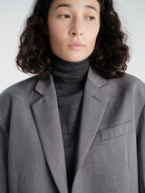 The Frankie Shop - Gelso Oversized Blazer in Dark Grey Melange