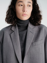 The Frankie Shop - Gelso Oversized Blazer in Dark Grey Melange
