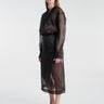The Frankie Shop - Peri Sheer Midi Skirt in Black