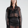 The Frankie Shop - Peri Sheer Shirt in Black