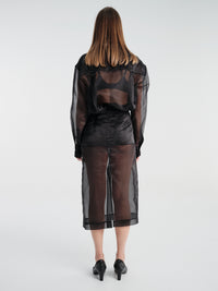 The Frankie Shop - Peri Sheer Shirt in Black