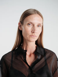 The Frankie Shop - Peri Sheer Shirt in Black