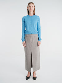 The Frankie Shop - Nomi Thin Knit Cardigan in Blue