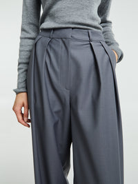 The Frankie Shop - Ripley Pleated Trousers in Grey