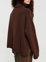 The Frankie Shop - Rhea Trapeze Turtleneck in Brown