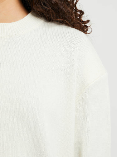 The Frankie Shop - Rafaela Padded Knit Sweater in Ivory