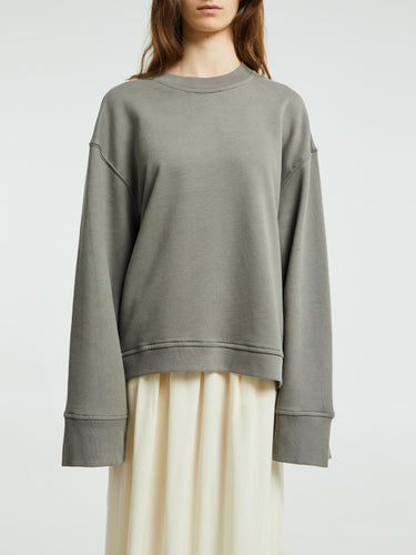 The Frankie Shop - Talia Sweatshirt in Light Khaki