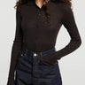 The Frankie Shop - Solana Polo Bodysuit in Brown