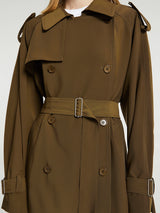 The Frankie Shop - Veyron Trench Coat in Khaki