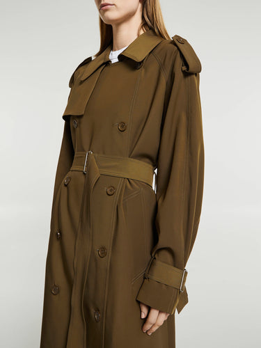 The Frankie Shop - Veyron Trench Coat in Khaki