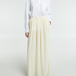 The Frankie Shop - Aeson Maxi Skirt in Pale Yellow