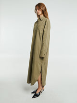 The Frankie Shop - Helena Shirt Dress in Khaki