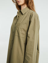 The Frankie Shop - Helena Shirt Dress in Khaki