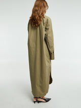 The Frankie Shop - Helena Shirt Dress in Khaki