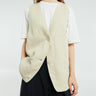 The Frankie Shop - Melrose Linen Vest in Cement