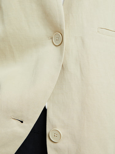 The Frankie Shop - Melrose Linen Vest in Cement