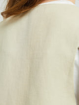 The Frankie Shop - Melrose Linen Vest in Cement