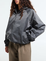 The Frankie Shop - Baxter Lustrous Track Jacket in Grey