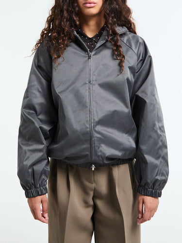 The Frankie Shop - Baxter Lustrous Track Jacket in Grey