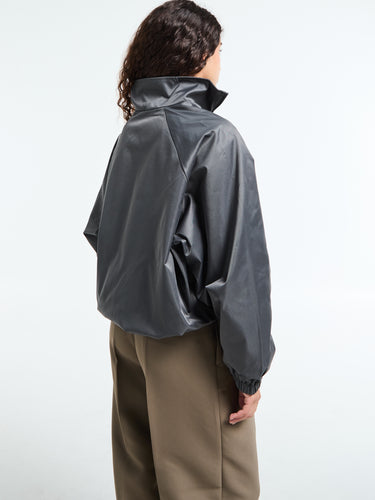 The Frankie Shop - Baxter Lustrous Track Jacket in Grey