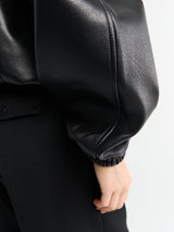 The Frankie Shop - Prescott Faux Leather Jacket in Black