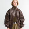 The Frankie Shop - Prescott Faux Leather Jacket in Brown