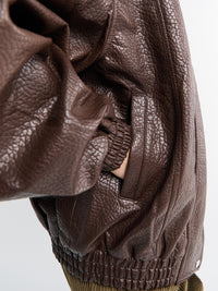 The Frankie Shop - Prescott Faux Leather Jacket in Brown