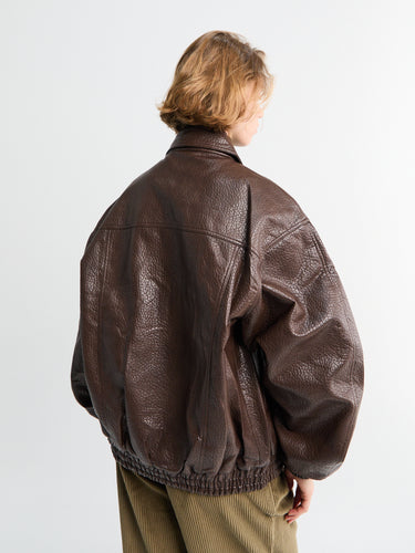 The Frankie Shop - Prescott Faux Leather Jacket in Brown