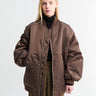 The Frankie Shop - Astra Bomber Jacket in Brown