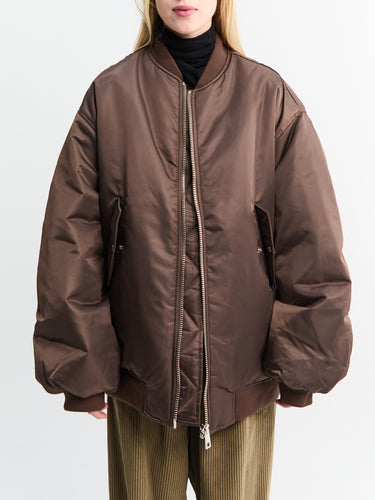 The Frankie Shop - Astra Bomber Jacket in Brown