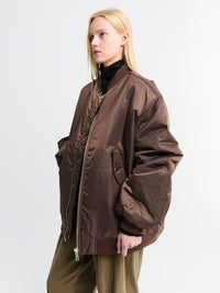 The Frankie Shop - Astra Bomber Jacket in Brown