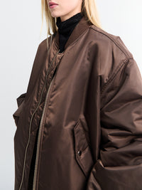 The Frankie Shop - Astra Bomber Jacket in Brown