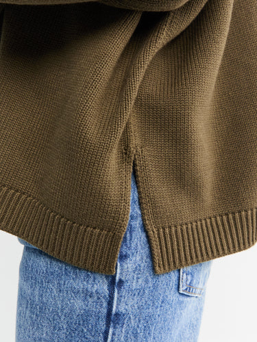 The Frankie Shop - Rhea Trapeze Turtleneck in Olive