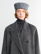 The Frankie Shop - Noxley Pillbox Hat in Grey