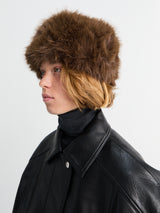 The Frankie Shop - Bansko Faux Fur Hat in Brown