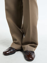 The Frankie Shop - Doyer Pleated Trousers in Moss Green