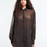 The Frankie Shop - Peri Polka Dot Shirt in Brown and White
