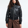 The Frankie Shop - Tobias Leather Jacket in Black