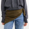 The Frankie Shop - Marais Striped Scarf in Olive and Black