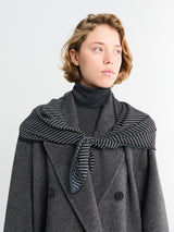 The Frankie Shop - Marais Striped Scarf in Black and White