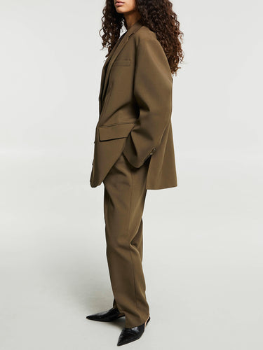 The Frankie Shop - Bea Blazer in Chocolate