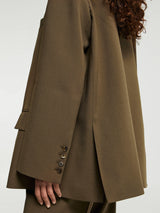 The Frankie Shop - Bea Blazer in Chocolate